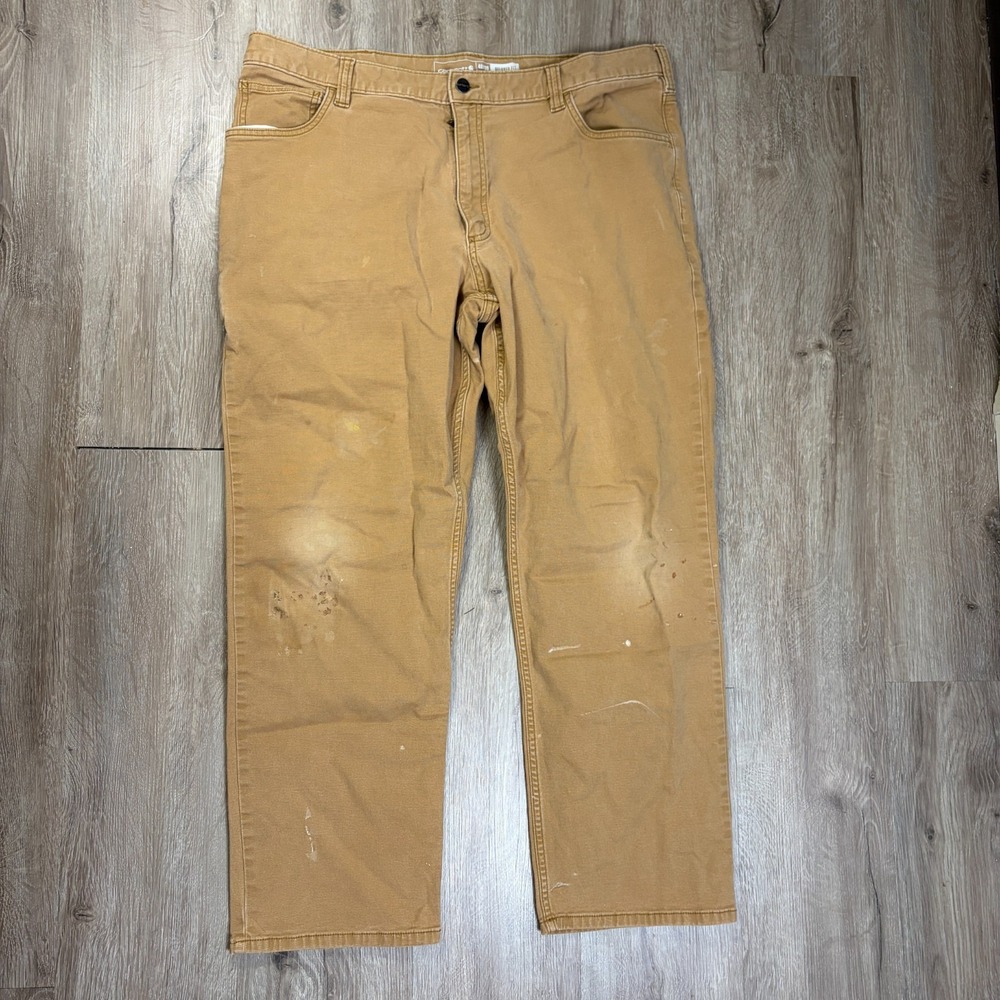 Carhartt Pants Mens 40x30 Rugged‎ Flex Relaxed Fit Distressed Brown BN2517-M